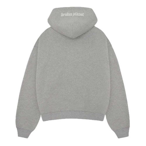 Broken Planet Heather Grey Zip Up Hoodie